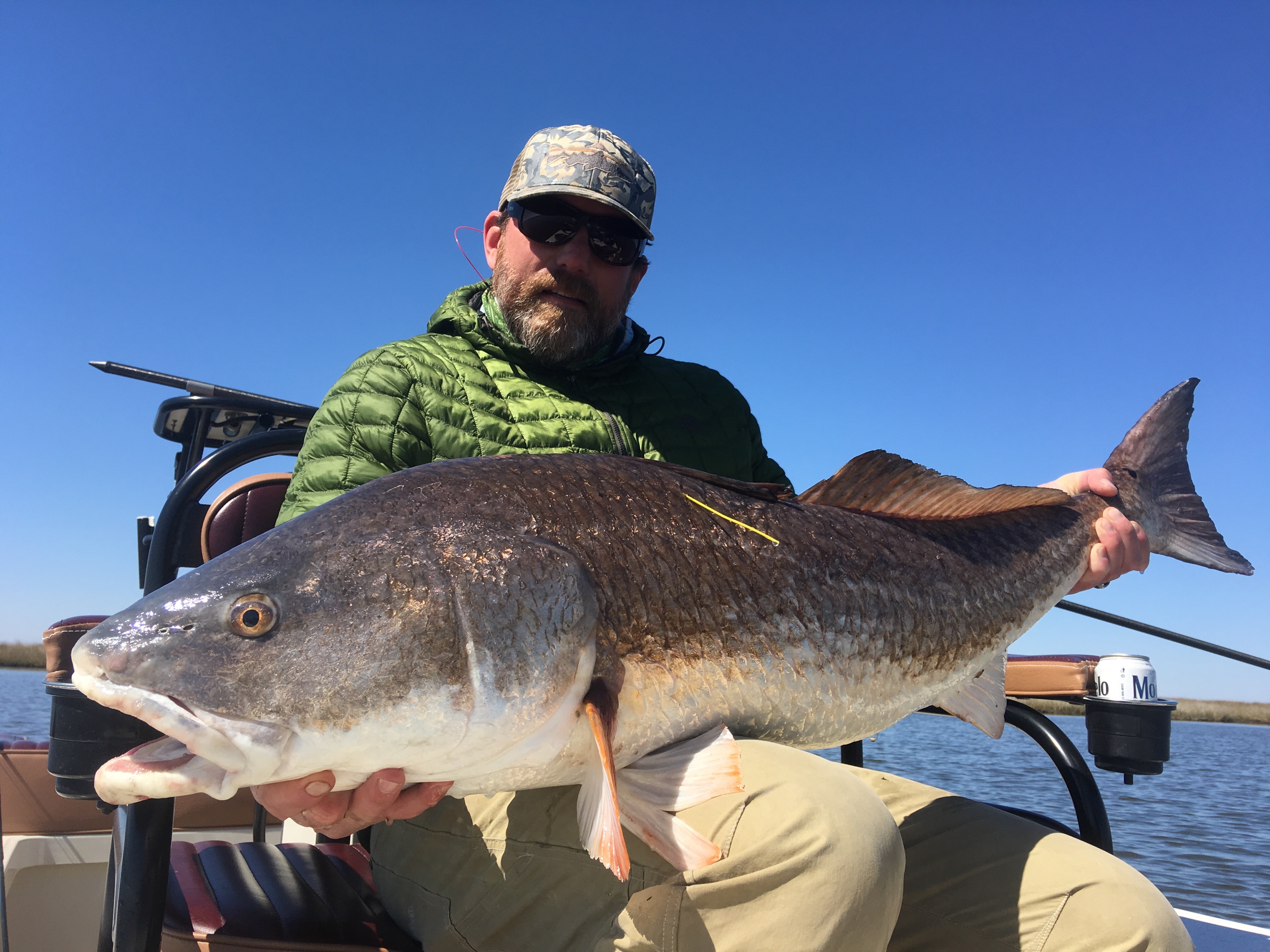 Big Redfish captured to end the fishing season