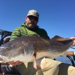 Big Redfish captured to end the fishing season